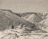 Entrance to the Valley of the Royal Tombs. Egypt 1885 old antique print