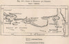 Oases of Kharga/Al-Kharijah and Dakhla. Egypt 1885 old antique map plan chart