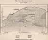 The Siwa Oasis. Egypt 1885 old antique vintage map plan chart