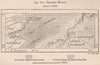 The San Morass. Plain of Dakhalieh. Egypt 1885 old antique map plan chart