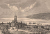 Yalta. Ukraine 1885 old antique vintage print picture