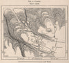 Cyrene. Libya. Tripolitana 1885 old antique vintage map plan chart