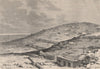 View from The Necropolis of Cyrene. Libya. Tripolitana 1885 old antique print