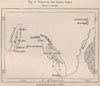 Group of The Aujila Oases. Libya 1885 old antique vintage map plan chart