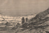 The Kasr-el-Jebel Cirque. Libya 1885 old antique vintage print picture