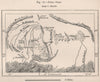 Jofra Oasis. Sokna, Libya 1885 old antique vintage map plan chart