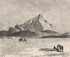 The Djebel Zaghouan. Tunisia 1885 old antique vintage print picture