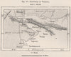 Nefzawa/Nefzaoua peninsula. Kebili/Qibili. Chott el Djerid. Tunisia 1885 map
