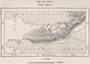 Tozeur. Chott el-Djerid/Gharsa. Naftah. Tunisia 1885 old antique map chart