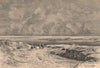 Naftah and the Chott el-Djerid. Tunisia 1885 old antique vintage print picture