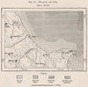 Monastir and Sûsa/Sousse (Soussa) . Tunisia 1885 old antique map plan chart
