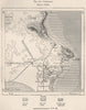 Carthage. Tunisia 1885 old antique vintage map plan chart