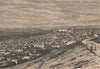 General view of El-Kef (Le Kef) . Tunisia 1885 old antique print picture