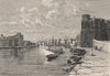 Bizerta (Bizerte) viewed from The Kasbah. Tunisia 1885 old antique print