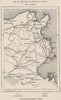 Railways and Highways of Tunis. Tunisia 1885 old antique map plan chart