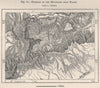 Erosions of the mountains near Tiaret. Algeria 1885 old antique map plan chart