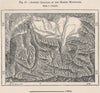 Haizer Mountains, Djurdjura National Park. Algeria 1885 old antique map chart
