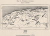 Forests of Algeria 1885 old antique vintage map plan chart