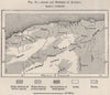 Arabs and Berbers of Algeria 1885 old antique vintage map plan chart