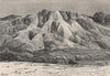 Petrified cascade of Hammam Meskhoutine, Guelma. Algeria 1885 old print