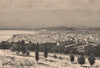 General view of Annaba (Bone) . Algeria 1885 old antique vintage print picture