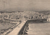 General view of Algiers taken from the Kheir El-Din Pier. Algeria 1885 print