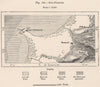 Sidi-Ferruch (Sidi Fredj) . Algeria 1885 old antique vintage map plan chart