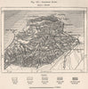 Algerian Sahel. Algiers 1885 old antique vintage map plan chart
