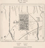 Boufarik. Algeria 1885 old antique vintage map plan chart