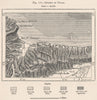 Isthmus of Tipaza/Tipasa. Algeria 1885 old antique vintage map plan chart