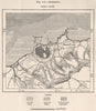 Cherchell, Tipaza, Algeria 1885 old antique vintage map plan chart