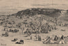 Ksar Boukhari/Boghari village and market. Algeria 1885 old antique print