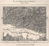 Miliana, Sill of Affreville. Aïn Defla. Algeria 1885 old antique map chart
