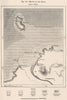 Mouth of the Tafna river.Oued Tafna.Ile de Rechgoun/Rachgoun.Algeria 1885 map