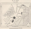 Touggourt, Ouargla, Algeria 1885 old antique vintage map plan chart