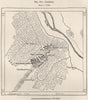 Laghouat Laghwat. Algeria 1885 old antique vintage map plan chart
