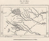 M'zab. Algeria 1885 old antique vintage map plan chart