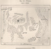 Ouargla. Warqla/Wargla. Algeria 1885 old antique vintage map plan chart