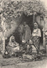 An Arab family of Tlemcen. Algeria 1885 old antique vintage print picture
