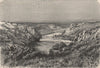 The Sherat River. Morocco 1885 old antique vintage print picture