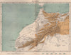 Marrakech. Morocco 1885 old antique vintage map plan chart