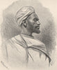 Arab Camel-Driver. Morocco 1885 old antique vintage print picture