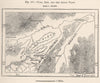 Oudja, Battlefield of Isly, and the Angad Plain. Morocco 1885 old antique map
