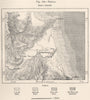 Tetouan. Morocco 1885 old antique vintage map plan chart