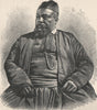 Moulay Tayeb, Sharif of Wezzan (Ouazzane) . Morocco 1885 old antique print