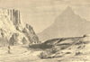 Wed El-Halluf (Oued El Hallouf) near Figuig. Morocco Algeria 1885 old print