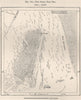 Great East Erg.Grand Erg Oriental.Algeria Tunisia.Sahara sand dunes 1885 map