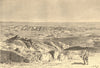 The Sahara - View from the Sfa Pass, North-West of Biskra. Algeria 1885 print