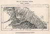 Northern Tibesti Mountains. Chad. The Sahara 1885 old antique map plan chart