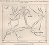Routes of the chief explorers between Algeria & Tuareg territory.Sahara 1885 map